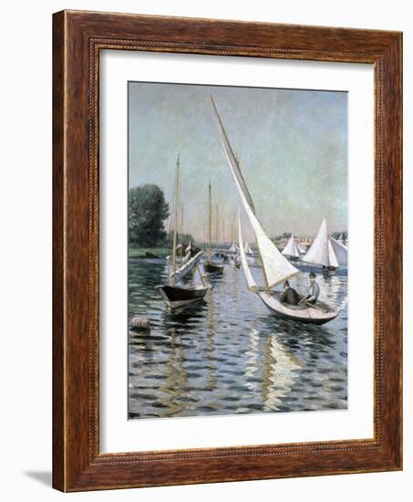 Regatta at Argenteuil, 1893-Gustave Caillebotte-Framed Giclee Print