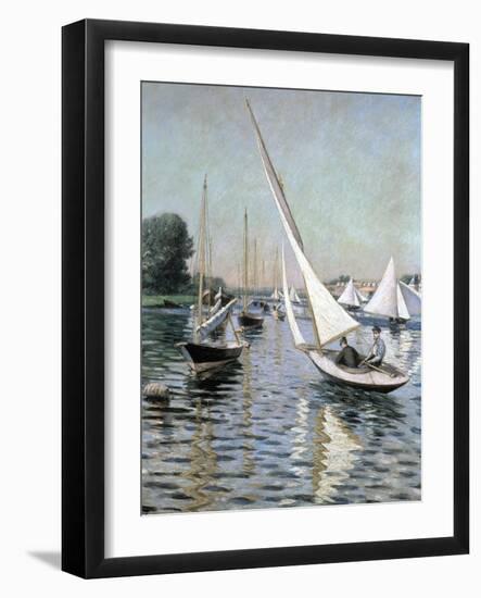 Regatta at Argenteuil, 1893-Gustave Caillebotte-Framed Giclee Print