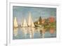 Regatta at Argenteuil, C.1872-Claude Monet-Framed Giclee Print