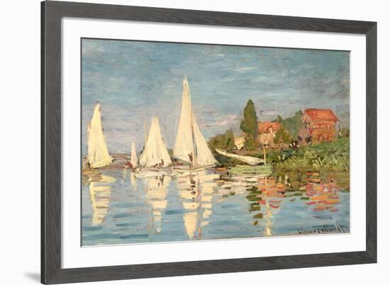 Regatta at Argenteuil, C.1872-Claude Monet-Framed Giclee Print