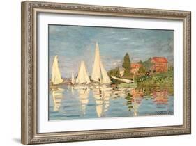 Regatta at Argenteuil, C.1872-Claude Monet-Framed Giclee Print
