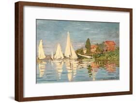 Regatta at Argenteuil, C.1872-Claude Monet-Framed Giclee Print