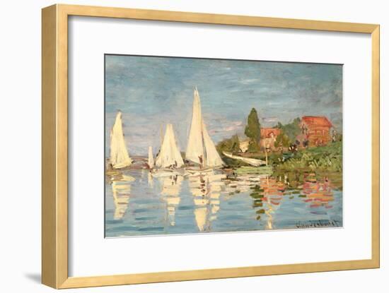 Regatta at Argenteuil, C.1872-Claude Monet-Framed Giclee Print