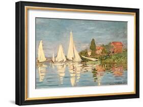 Regatta at Argenteuil, C.1872-Claude Monet-Framed Giclee Print
