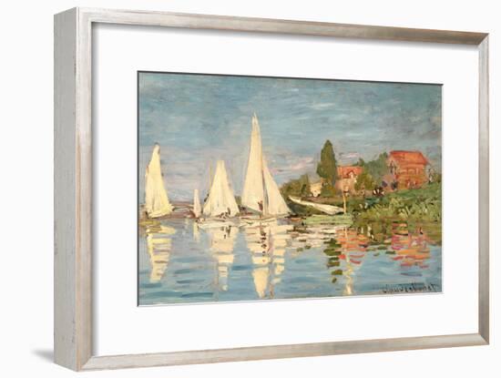 Regatta at Argenteuil, C.1872-Claude Monet-Framed Giclee Print