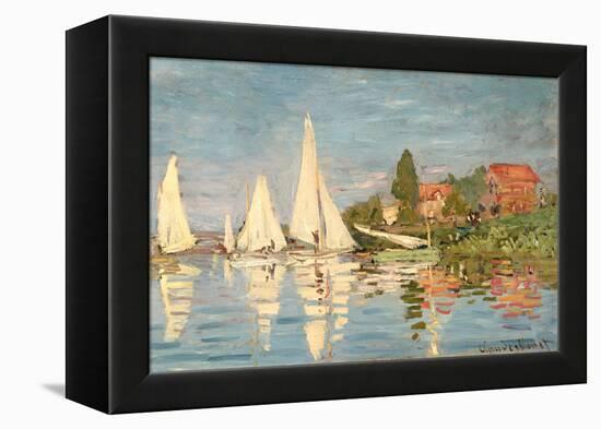 Regatta at Argenteuil, C.1872-Claude Monet-Framed Premier Image Canvas