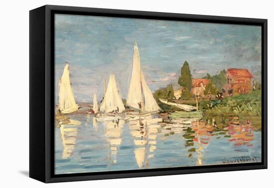 Regatta at Argenteuil, C.1872-Claude Monet-Framed Premier Image Canvas