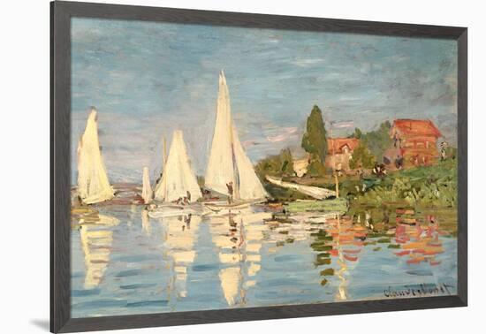 Regatta at Argenteuil, C.1872-Claude Monet-Framed Giclee Print