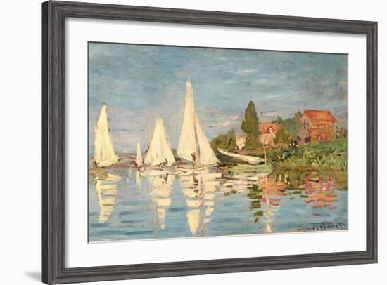 Regatta at Argenteuil, C.1872-Claude Monet-Framed Giclee Print