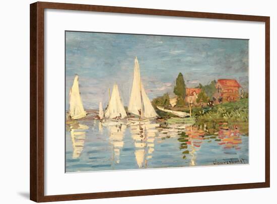 Regatta at Argenteuil, C.1872-Claude Monet-Framed Giclee Print