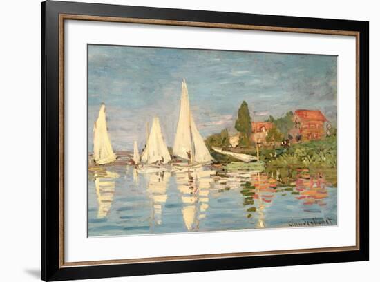 Regatta at Argenteuil, C.1872-Claude Monet-Framed Giclee Print