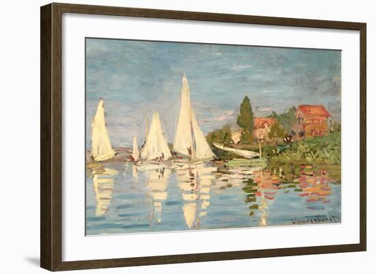 Regatta at Argenteuil, C.1872-Claude Monet-Framed Giclee Print