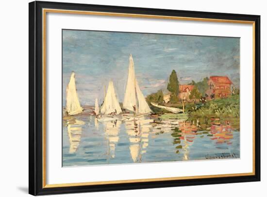 Regatta at Argenteuil, C.1872-Claude Monet-Framed Giclee Print