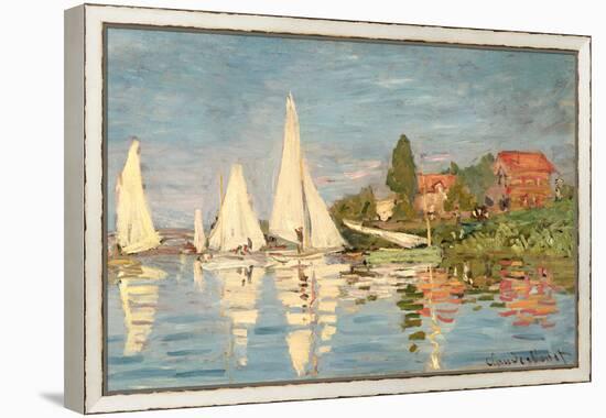 Regatta at Argenteuil, C.1872-Claude Monet-Framed Premier Image Canvas