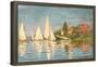 Regatta at Argenteuil, C.1872-Claude Monet-Framed Premier Image Canvas