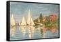 Regatta at Argenteuil, C.1872-Claude Monet-Framed Premier Image Canvas