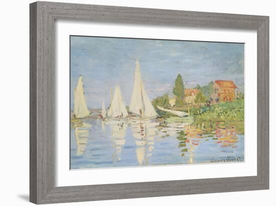 Regatta at Argenteuil, C. 1872-Claude Monet-Framed Giclee Print