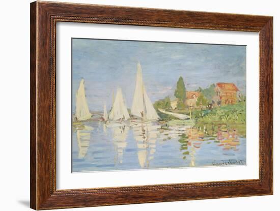 Regatta at Argenteuil, C. 1872-Claude Monet-Framed Giclee Print