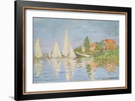 Regatta at Argenteuil, C. 1872-Claude Monet-Framed Giclee Print