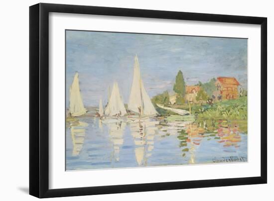 Regatta at Argenteuil, C. 1872-Claude Monet-Framed Giclee Print