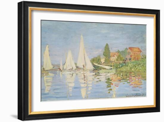 Regatta at Argenteuil, C. 1872-Claude Monet-Framed Giclee Print