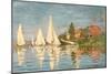 Regatta at Argenteuil, C.1872-Claude Monet-Mounted Giclee Print