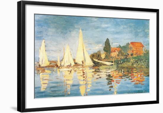 Regatta at Argenteuil-Claude Monet-Framed Art Print