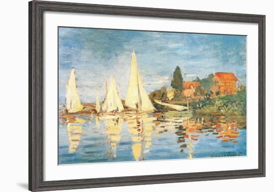 Regatta at Argenteuil-Claude Monet-Framed Art Print