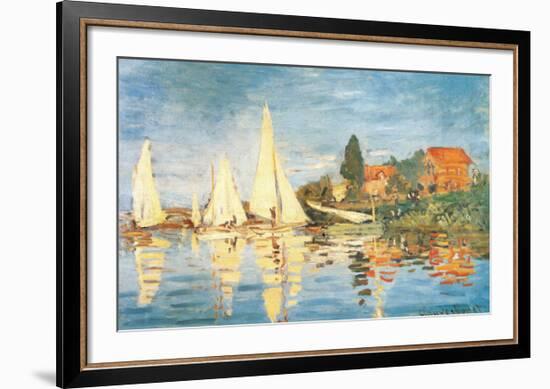 Regatta at Argenteuil-Claude Monet-Framed Art Print