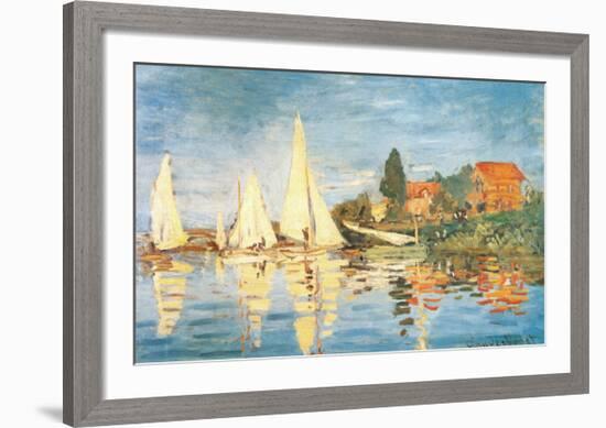 Regatta at Argenteuil-Claude Monet-Framed Art Print