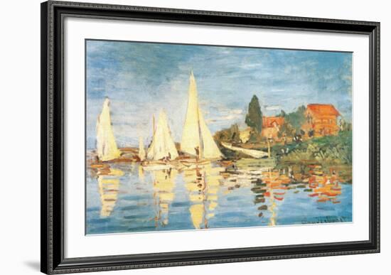 Regatta at Argenteuil-Claude Monet-Framed Art Print