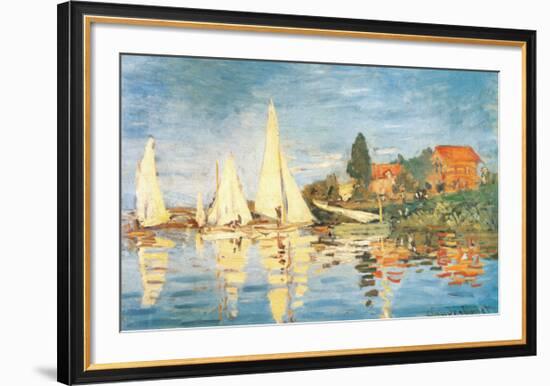 Regatta at Argenteuil-Claude Monet-Framed Art Print