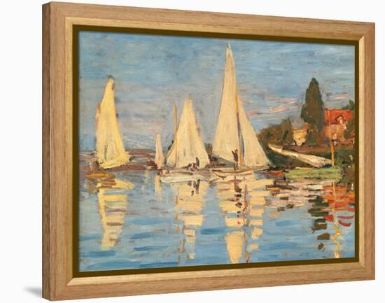 Regatta at Argenteuil-Claude Monet-Framed Premier Image Canvas