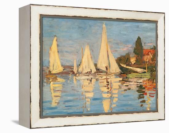 Regatta at Argenteuil-Claude Monet-Framed Premier Image Canvas