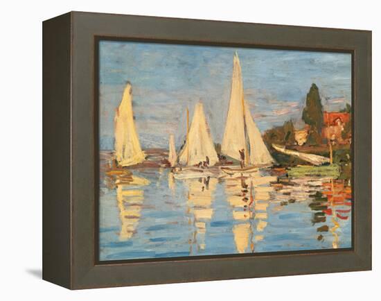 Regatta at Argenteuil-Claude Monet-Framed Premier Image Canvas