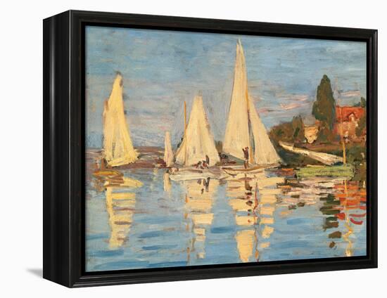 Regatta at Argenteuil-Claude Monet-Framed Premier Image Canvas