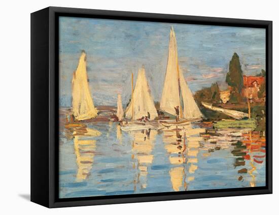 Regatta at Argenteuil-Claude Monet-Framed Premier Image Canvas