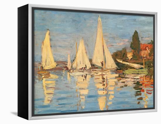 Regatta at Argenteuil-Claude Monet-Framed Premier Image Canvas