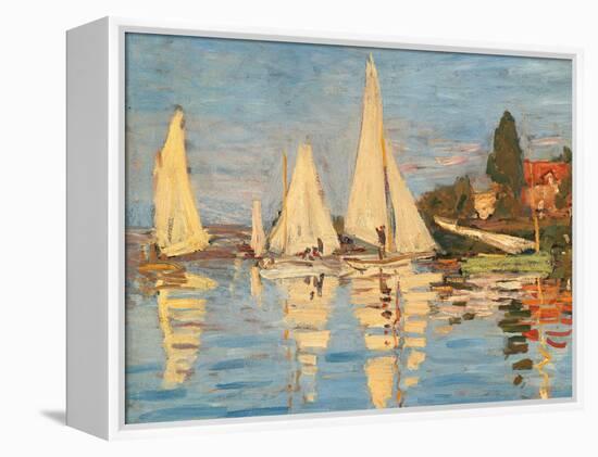 Regatta at Argenteuil-Claude Monet-Framed Premier Image Canvas