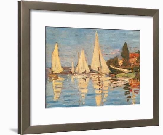 Regatta at Argenteuil-Claude Monet-Framed Giclee Print