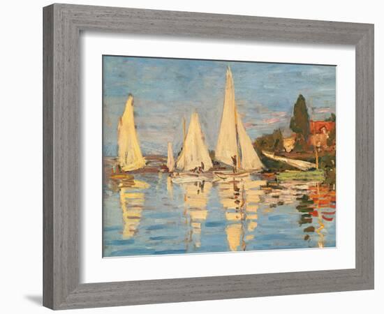 Regatta at Argenteuil-Claude Monet-Framed Giclee Print