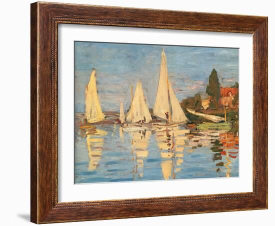 Regatta at Argenteuil-Claude Monet-Framed Giclee Print