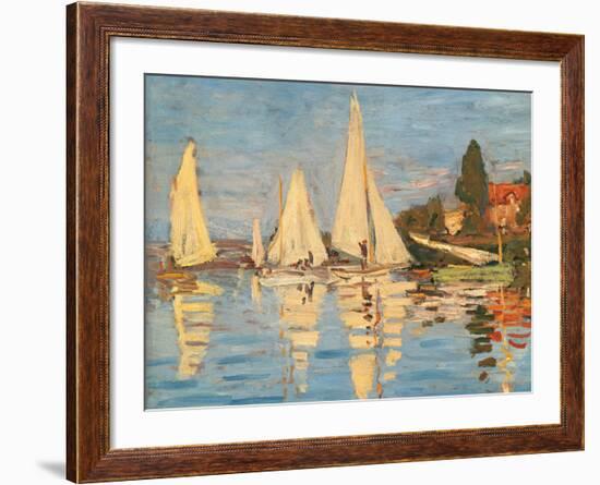 Regatta at Argenteuil-Claude Monet-Framed Giclee Print