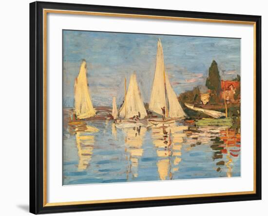 Regatta at Argenteuil-Claude Monet-Framed Giclee Print