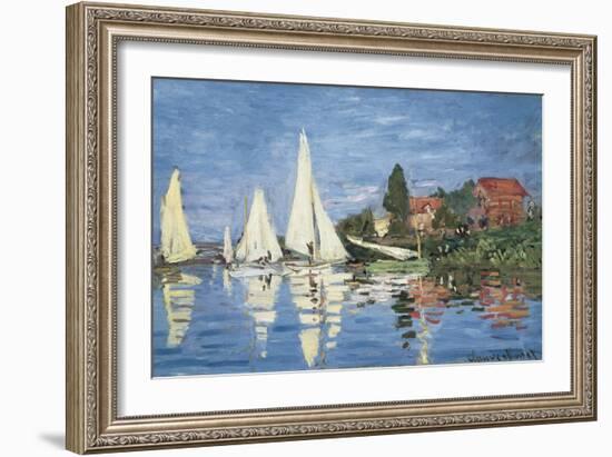 Regatta at Argenteuil-Claude Monet-Framed Art Print