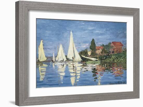 Regatta at Argenteuil-Claude Monet-Framed Art Print