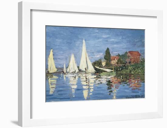 Regatta at Argenteuil-Claude Monet-Framed Art Print