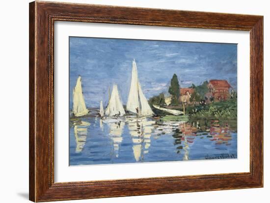 Regatta at Argenteuil-Claude Monet-Framed Art Print