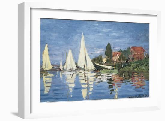 Regatta at Argenteuil-Claude Monet-Framed Art Print