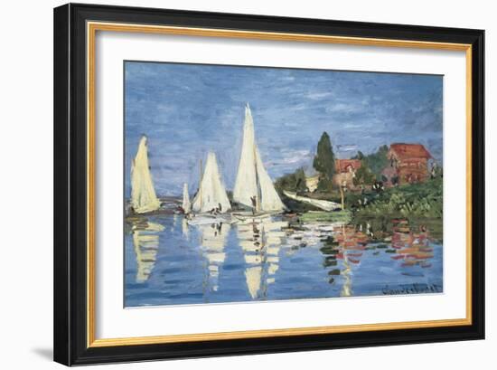 Regatta at Argenteuil-Claude Monet-Framed Art Print